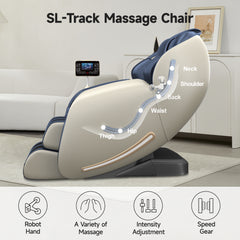Zero Gravity Full Body Massage Chair – SL-Track, Heat Therapy & Air Compression