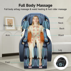Zero Gravity Full Body Massage Chair – SL-Track, Heat Therapy & Air Compression